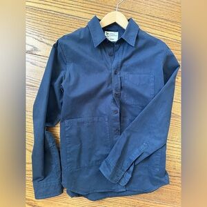 Aspesi Dark Blue Button Up Shirt Jacket